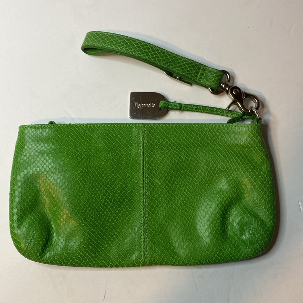 Tignanello lime green wristlet - Picture 2 of 6